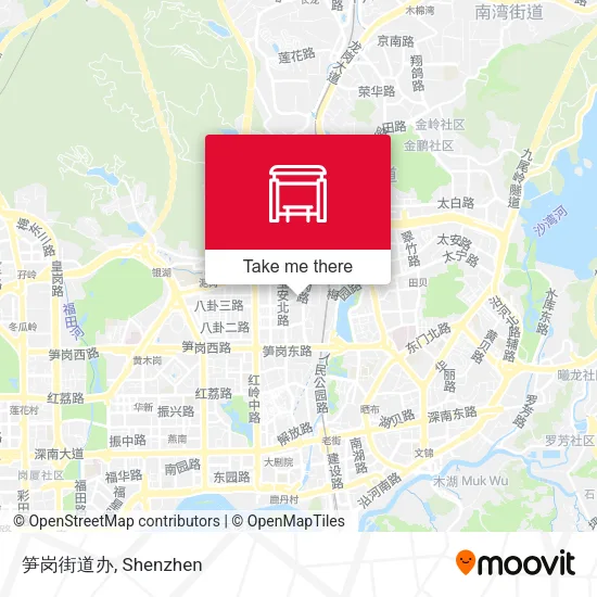 笋岗街道办 map