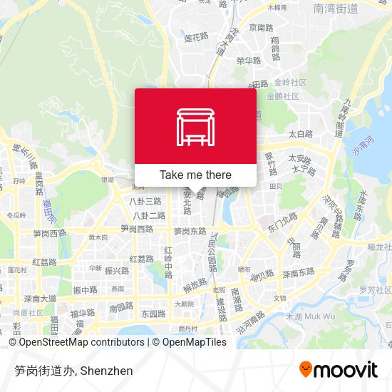笋岗街道办 map