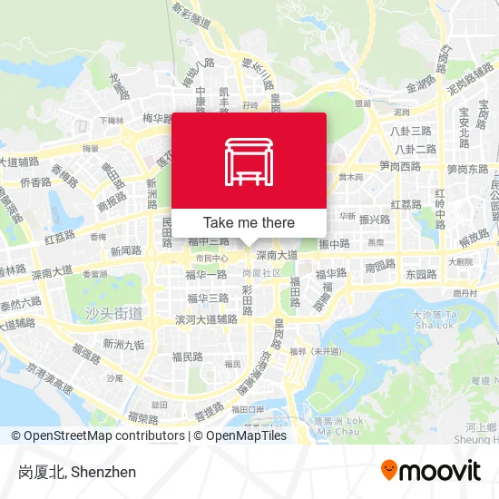 岗厦北 map