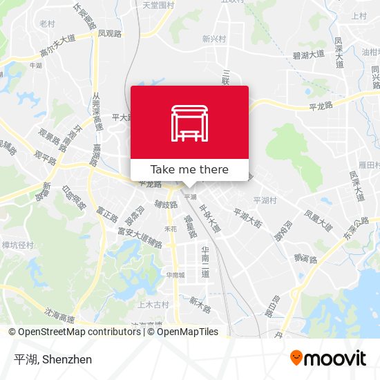 平湖 map