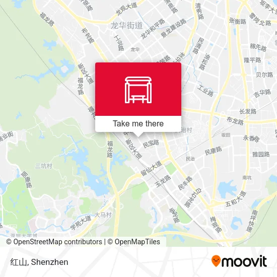 红山 map