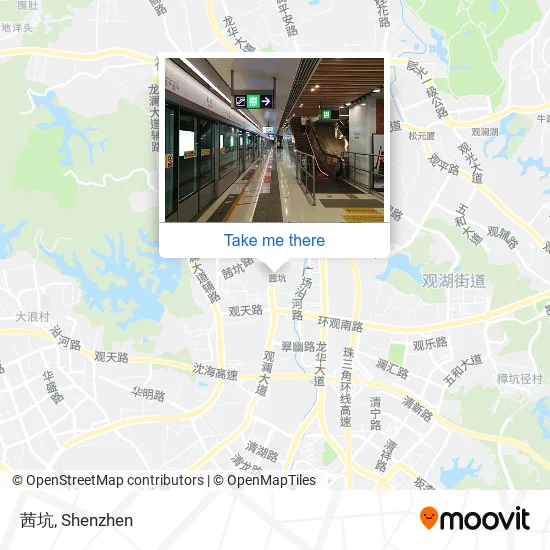 茜坑 map
