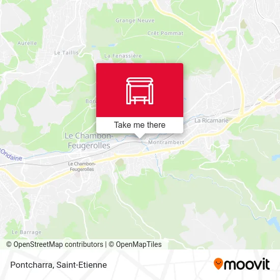 Pontcharra map