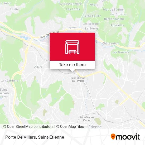 Porte De Villars map