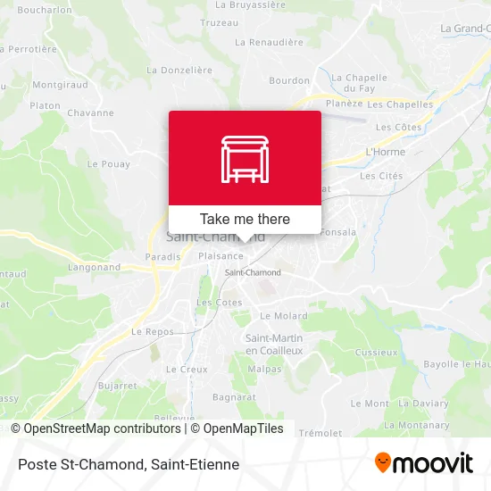 Poste St-Chamond map