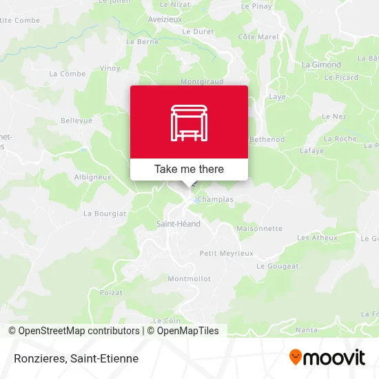 Mapa Ronzieres