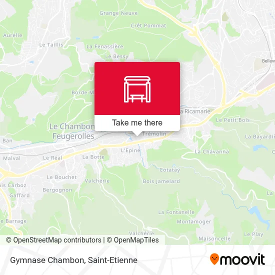 Gymnase Chambon map