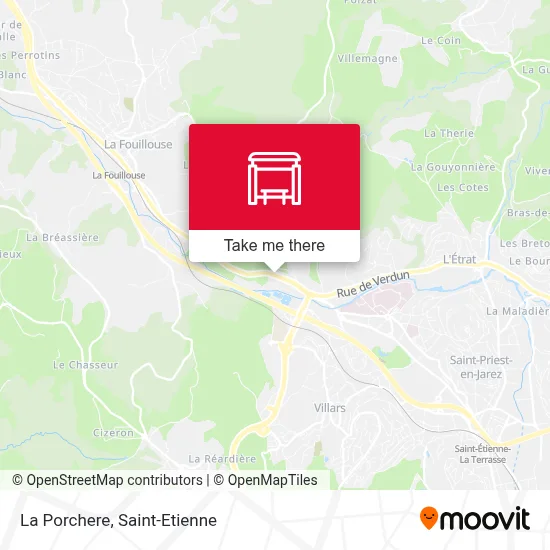 La Porchere map