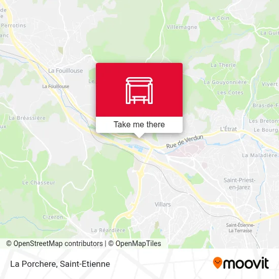 La Porchere map