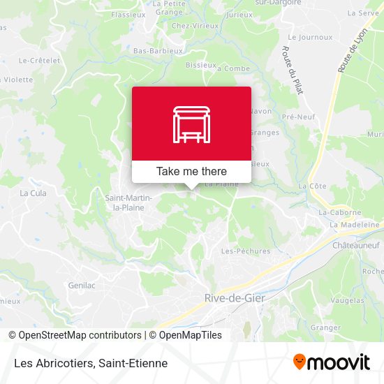 Les Abricotiers map