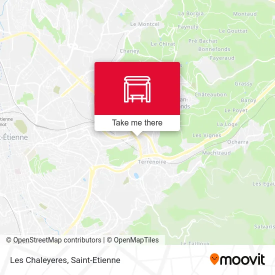 Les Chaleyeres map