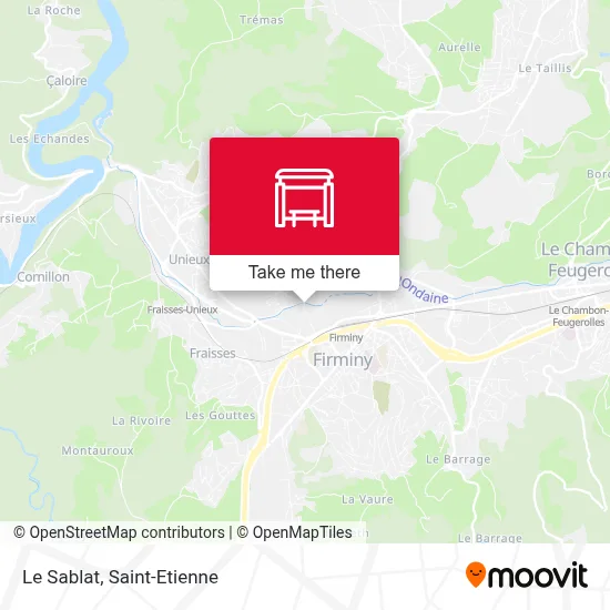 Le Sablat map