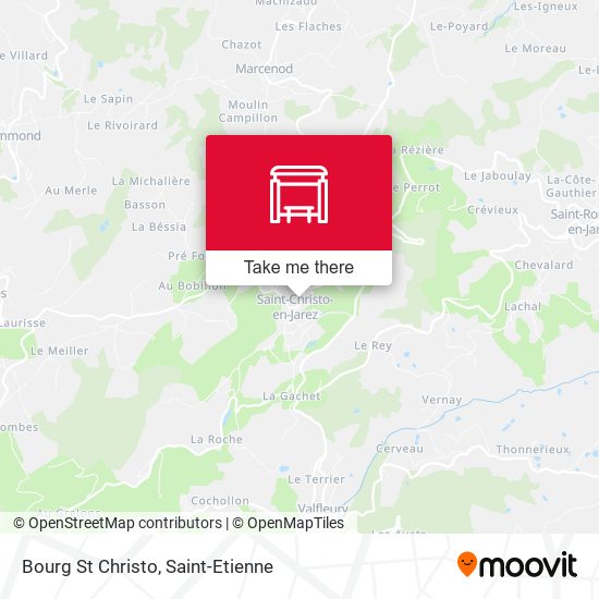 Bourg St Christo map