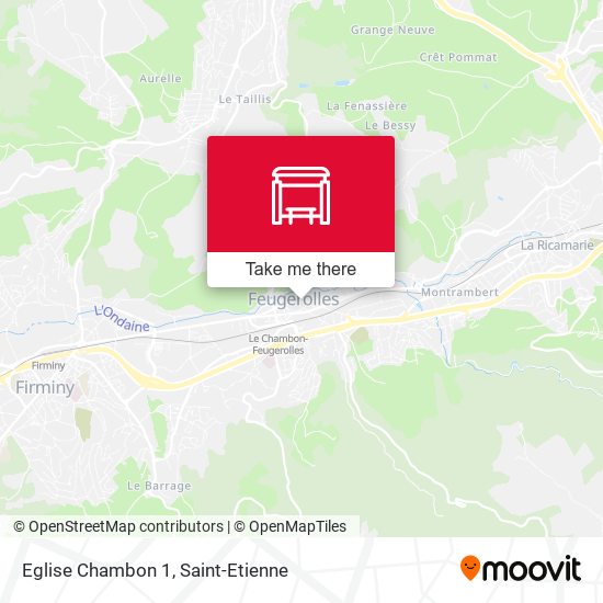 Mapa Eglise Chambon 1