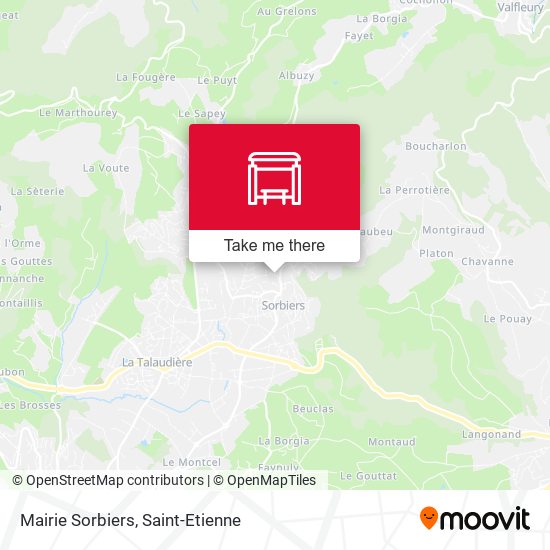 Mairie Sorbiers map