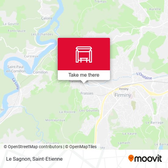 Le Sagnon map