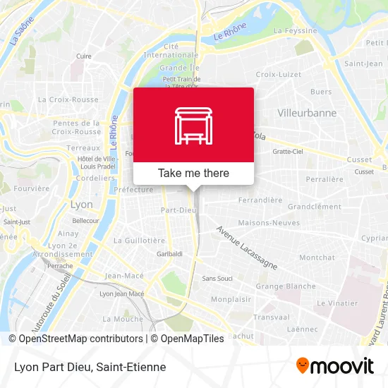 Lyon Part Dieu map