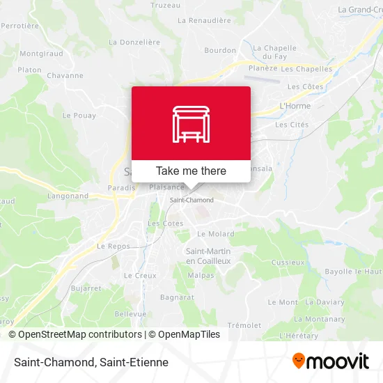 Saint-Chamond map