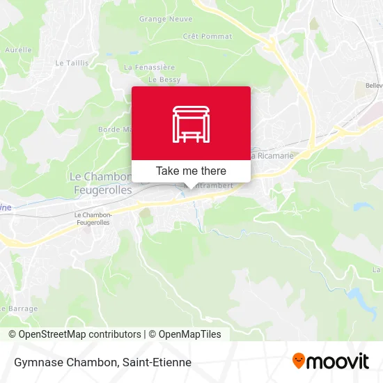 Gymnase Chambon map