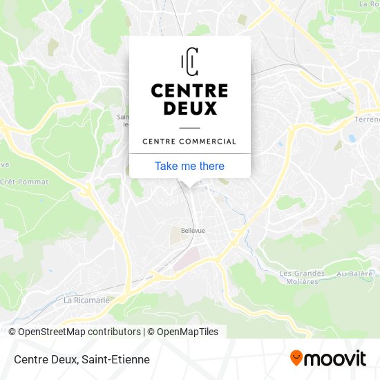 Mapa Centre Deux