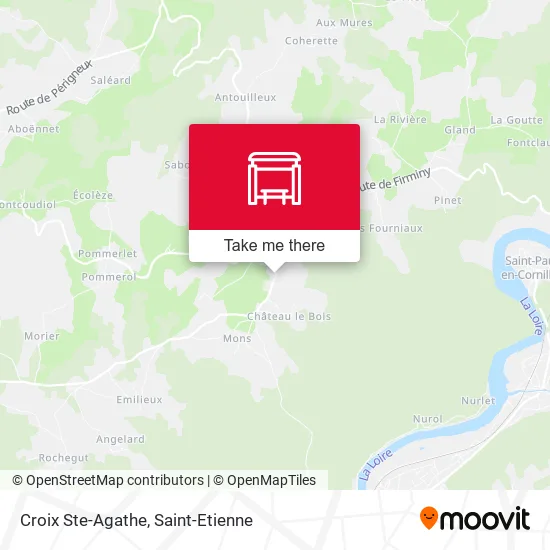 Croix Ste-Agathe map