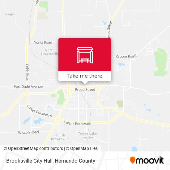 Brooksville City Hall map