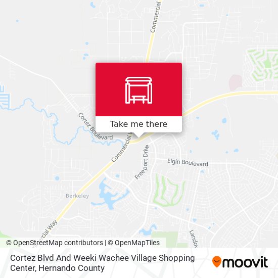 Cortez Blvd And Weeki Wachee Village Shopping Center map