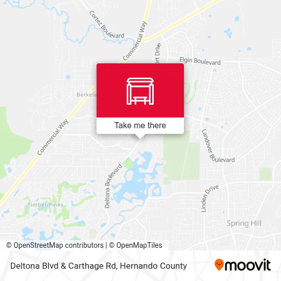 Deltona Blvd & Carthage Rd map