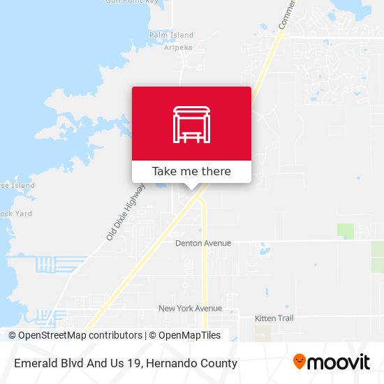 Emerald Blvd And Us 19 map
