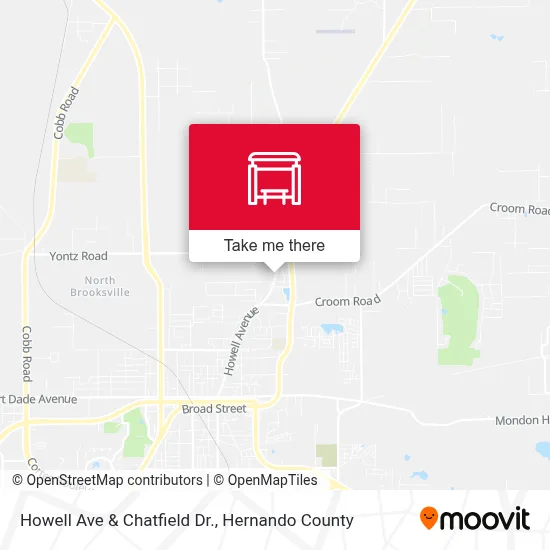 Howell Ave & Chatfield Dr. map