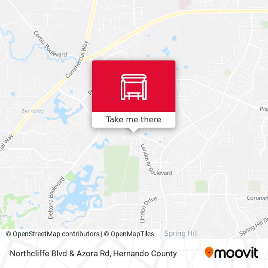 Northcliffe Blvd & Azora Rd map