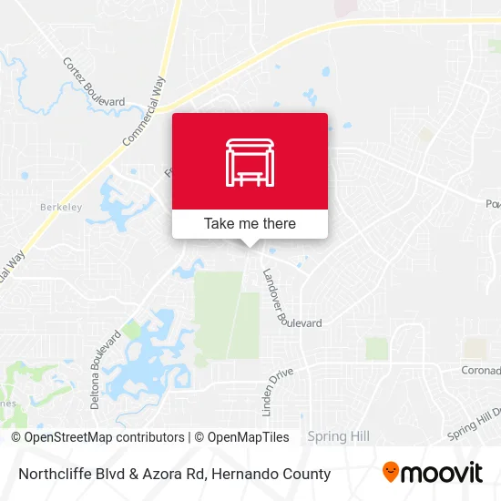 Northcliffe Blvd & Azora Rd map