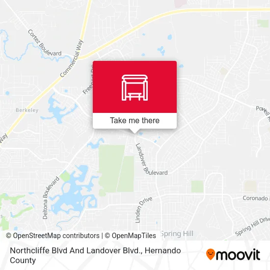 Northcliffe Blvd And Landover Blvd. map