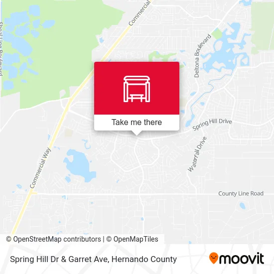 Spring Hill Dr  & Garret Ave map