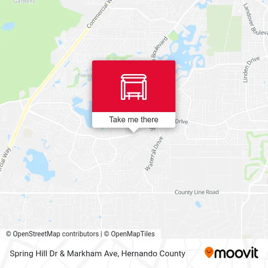 Spring Hill Dr  & Markham Ave map