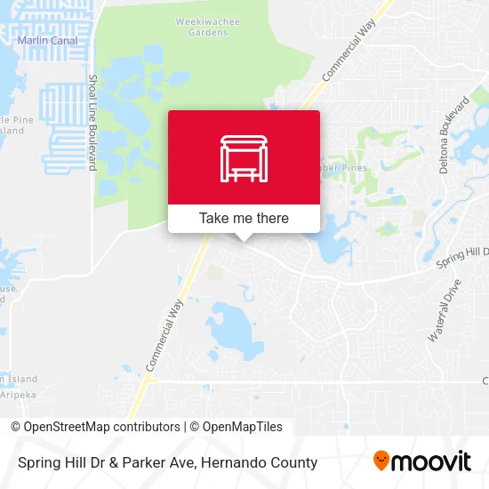 Mapa de Spring Hill Dr  & Parker Ave