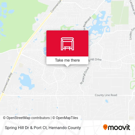 Mapa de Spring Hill Dr  & Port Ct