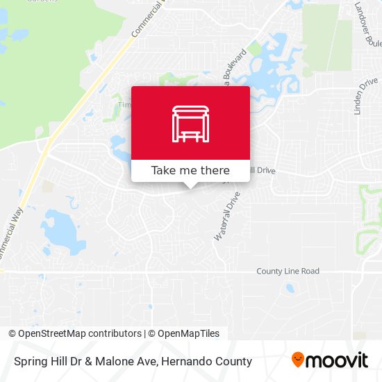 Spring Hill Dr & Malone Ave map