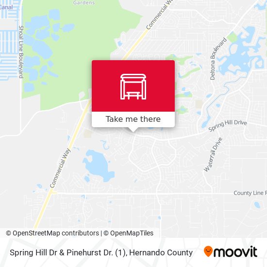 Spring Hill Dr & Pinehurst Dr. (1) map