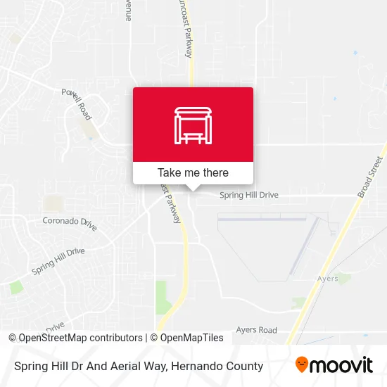 Spring Hill Dr And Aerial Way map