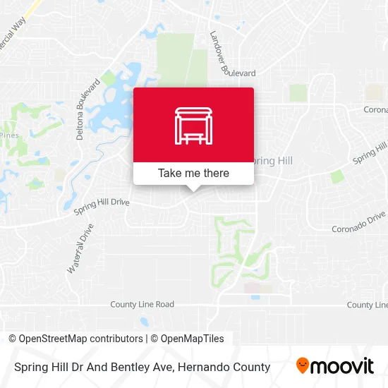 Spring Hill Dr And Bentley Ave map