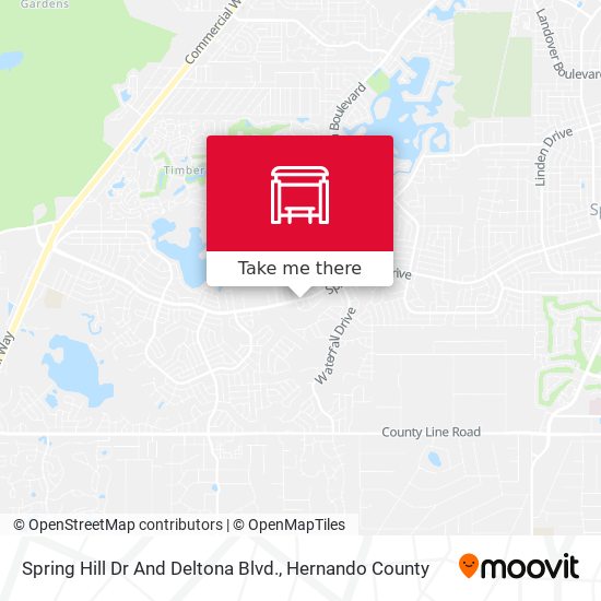 Mapa de Spring Hill Dr And Deltona Blvd.