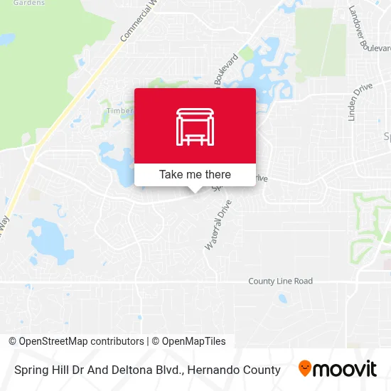 Spring Hill Dr And Deltona Blvd. map