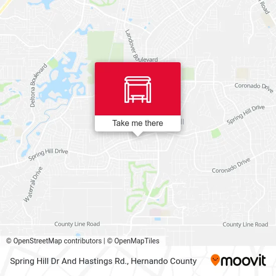 Spring Hill Dr And Hastings Rd. map