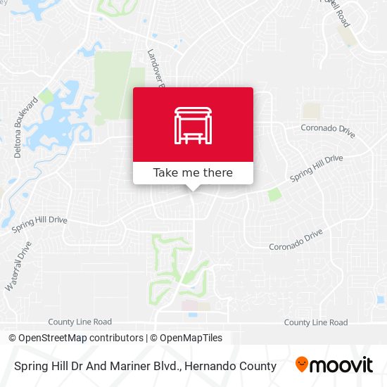 Spring Hill Dr And Mariner Blvd. map