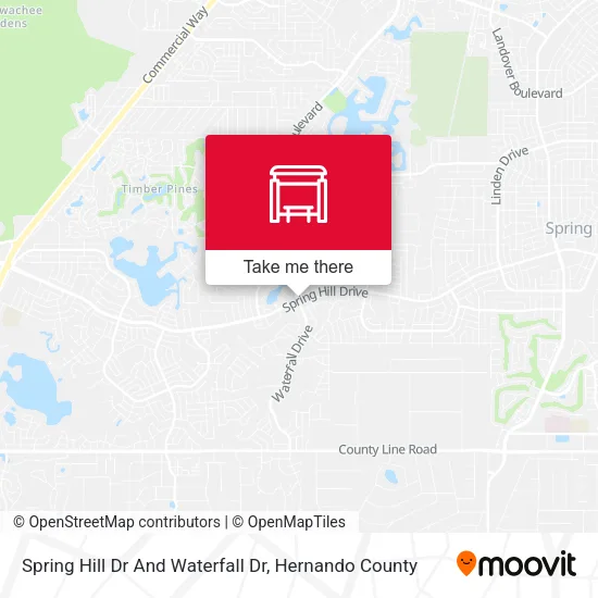 Mapa de Spring Hill Dr And Waterfall Dr