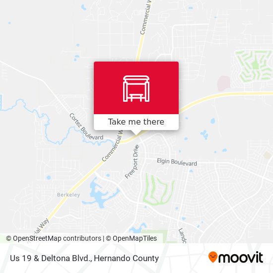 Us 19  & Deltona Blvd. map