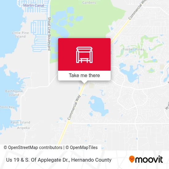 Us 19 & S. Of Applegate Dr. map