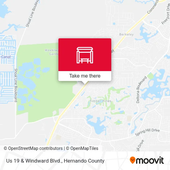 Us 19 & Windward Blvd. map