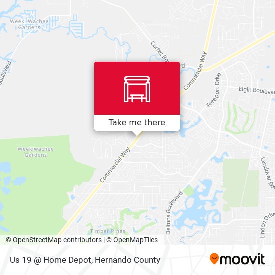 Mapa de Us 19 @ Home Depot